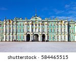 St. Petersburg. Palace Square. Winter Palace, State Hermitage Museum on a sunny winter day