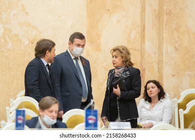 St. Petersburg, Russia - 03.16.2022: Deputies, Plenary Session Of The Legislative Assembly Of St. Petersburg