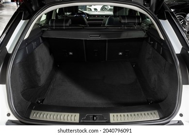 St Petersburg, Russia - August 28, 2021: Land Rover Range Rover Velar I Trunk