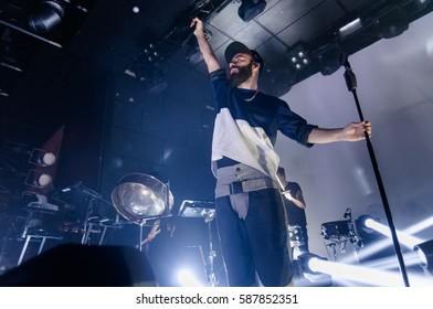 ST. PETERSBURG, RUSSIA — DECEMBER 11, 2013: Concert Of Woodkid (Yoann Lemoine) At The Club Cosmonavt