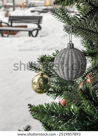 Similar – Image, Stock Photo Avenue of fir trees clear sky 3d render