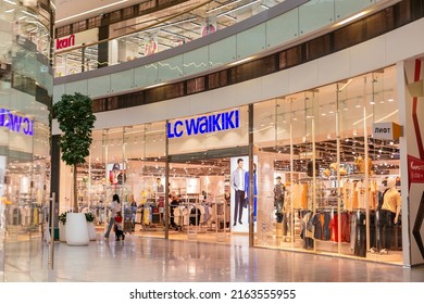 St. Petersburg, Russia - June 1, 2022: LC Waikiki Store In The Ohta Mall Shopping Center. LC Waikiki Is A Turkish Clothing Retailer For The Whole Family.