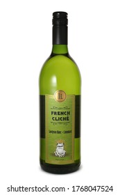 ST. PETERSBURG, RUSSIA - JUNE 26, 2020: Bottle Of French Cliche Sauvignon Blanc Colombard, France