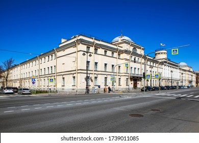 ST. PETERSBURG, RUSSIA - MAY 9, 2020: Photo Of Marine Cadet Corps. Lieutenant Schmidt Emb., 17.