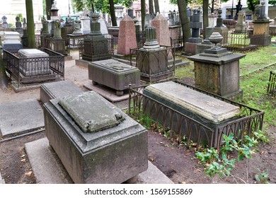 St. Petersburg Russia. Tikhvin Cemetery. August 2019