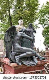 St. Petersburg Russia. Tikhvin Cemetery. August 2019