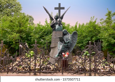 St. Petersburg Russia. Tikhvin cemetery. Tchaikovsky grave. August 2019