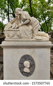 St. Petersburg Russia. Tikhvin Cemetery. August 2019