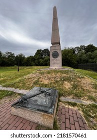 St. Petersburg. Russia.23 July 2022. Historical City Museum Of Artillery. Obelisk At The Place Of Execution Of The Decembrists