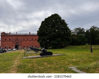 St. Petersburg. Russia.23 July 2022. Historical City Museum Of Artillery. Obelisk At The Place Of Execution Of The Decembrists