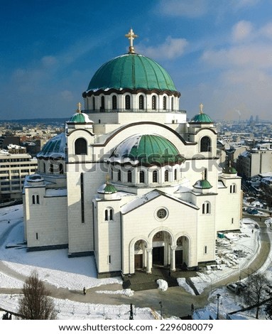 St. Sava Cathedral in Belgrade, Serbia Stok fotoğraf © 