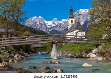 St. Sebastian church in Ramsau near Berchtesgaden, Bavaria, Germany