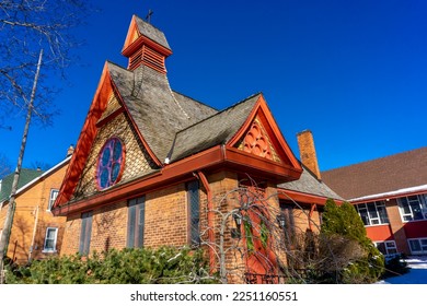 St  Stephen's Anglican Church constructed in 1895 in the city Maple  Vaughan  Ontario  Canada  A National Heritage site 