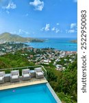 St Thomas overlooking a bay from a hillside home 