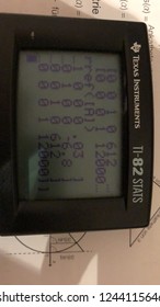 St. Valentin, Austria - November 14th 2018 - Texas Instruments TI-82 Stats Calculator