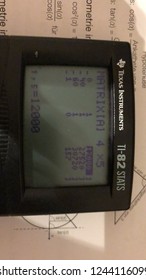 St. Valentin, Austria - November 14th 2018 - Texas Instruments TI-82 Stats Calculator