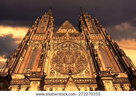 St. Vitus Cathedral in Prague, Czech Republic 