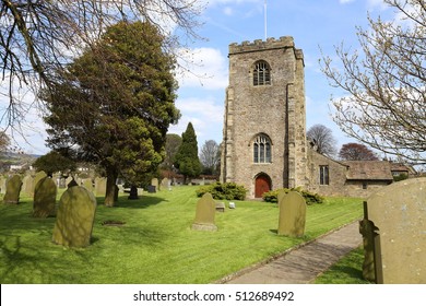 St Wilfrid's Church Of England Parish Church And Graveyard, Ribchester, Lancashire, England.