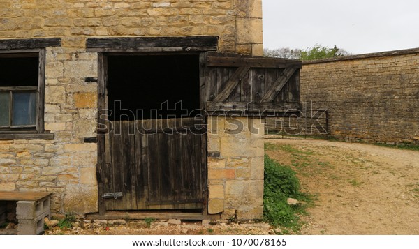 Stable Stable Door Open On Traditional Stock Photo Edit Now