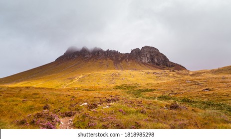 Stac Pollaidh Mountain In The Northwest Highlands Of Scotland