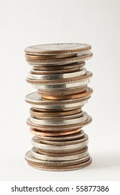 Stack Of American Coins