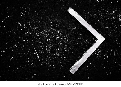 stack of angle metal texture in the factory
