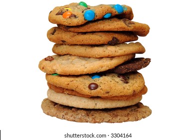 Stack Of Assorted Cookies.