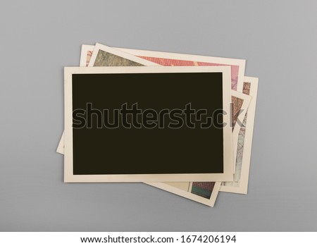 Stack of Blank vintage photos
