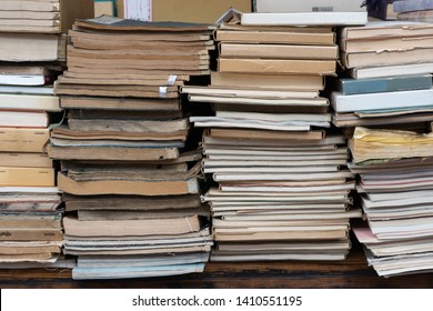 stack of books close up view