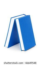 Stack of books isolated on the white