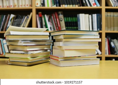 Stack Books On Table Stock Photo 1019271157 | Shutterstock