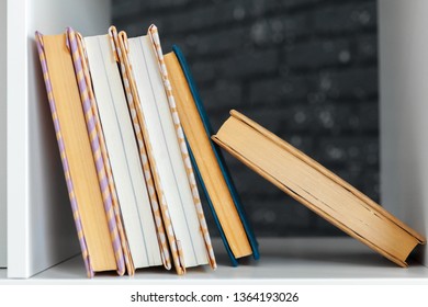 Stack of books on the table
