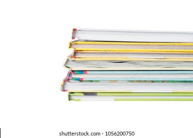 A Stack Of Books On A White Background. Children's Books.