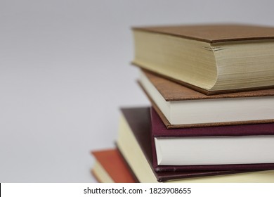 Stack of Books on white background