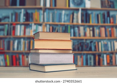 stack of books on white background, stack of books against the background of library, education, books on wooden table, high quality professional photography, High quality book photography, Best Book Photo,
