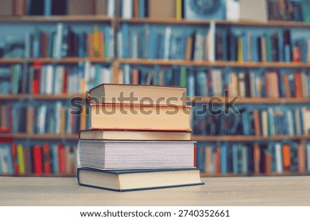 stack of books on white background, stack of books against the background of library, education, books on wooden table, high quality professional photography, High quality book photography, Best Book Photo,