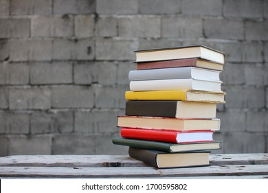 Stack Of Books On A Wooden Box