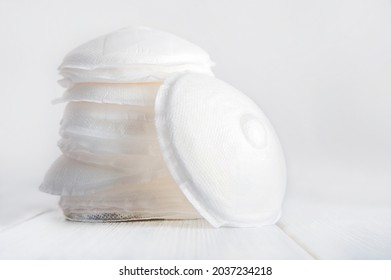 Stack Of Breast Pads And Copy Space.