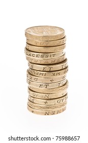 Stack Of British Coins