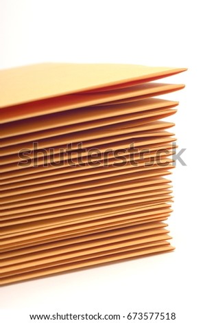 Stack of brown envelopes