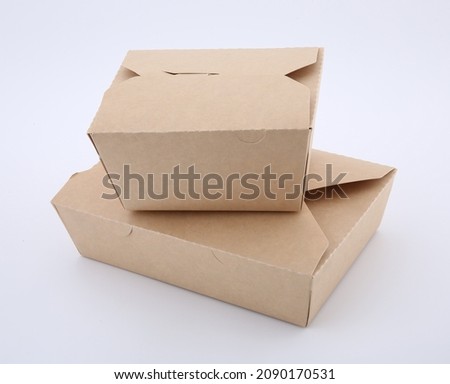 Stack of Burger Boxes on white Background