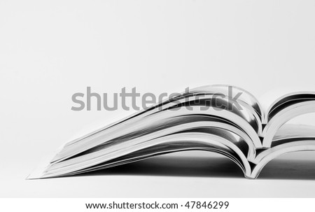 Stack of business catalogs