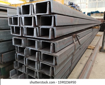 stack of​ channel steel​ for​ construction​
