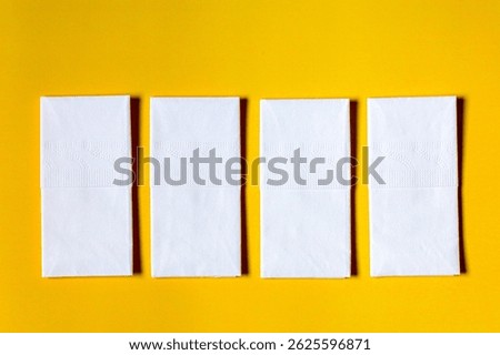 A stack of clean, white dry tissues arranged neatly on a surface. Soft texture and hygienic appearance, ideal for personal care, hygiene, or household use. Minimalist background emphasizes cleanlines