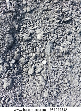 Stack of coal at an industrial yard
