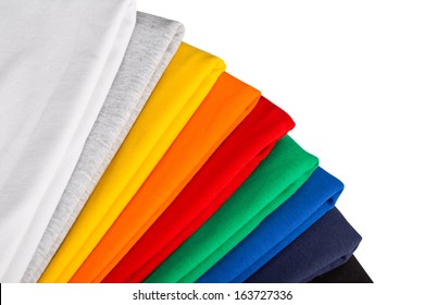 stack of colorful cotton fabric