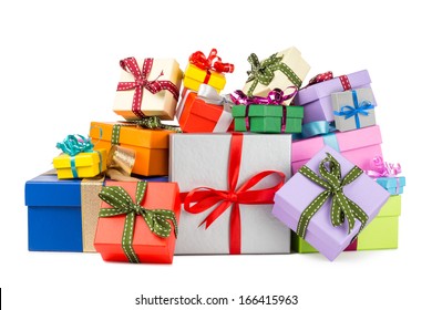 Stack Of Colorful Gift Boxes