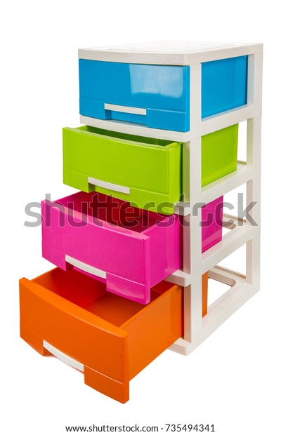Stack Colorful Plastic Storage Drawer Home Stock Photo Edit Now