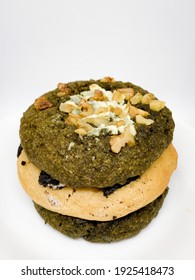 Stack Of Cookies — Matcha And Chocolate Chip