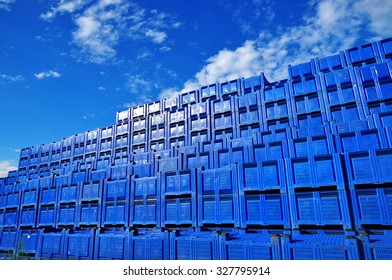 Stack of delivering boxes, stock capacity - Shutterstock ID 327795914